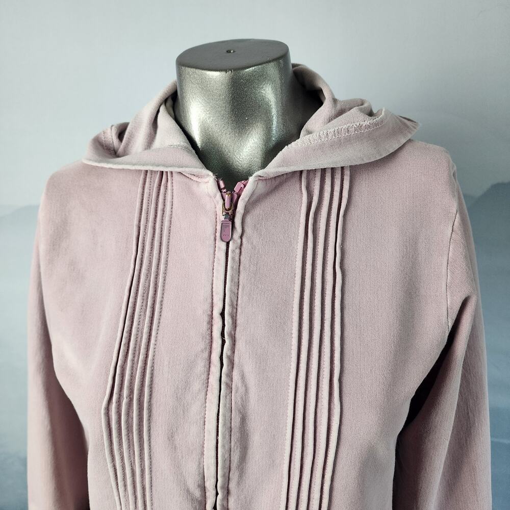 Woolrich Pintucked Hooded Full Zip Blush Jacket | Women's Small - Picture 2 of 16
